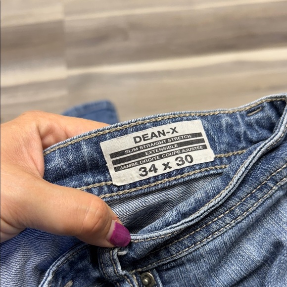 Buffalo David Bitton Slim Straight Stretch Jeans - Blue size 34 - Picture 3 of 7